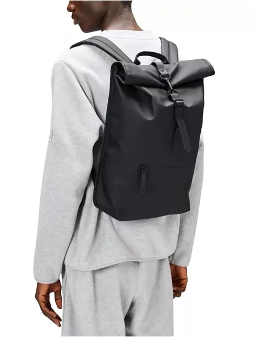 Rains black rolltop